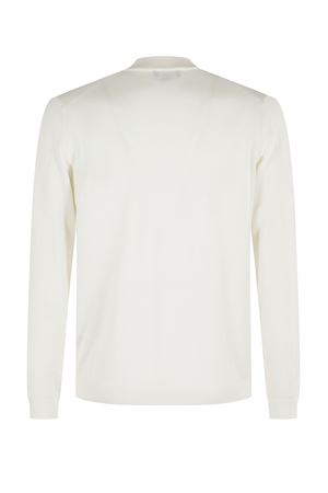 Maglia in lana merino bianco ecru ROBERTO COLLINA | 253M01006M0102